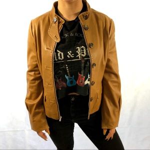 BCBG Real Leather Jacket size medium